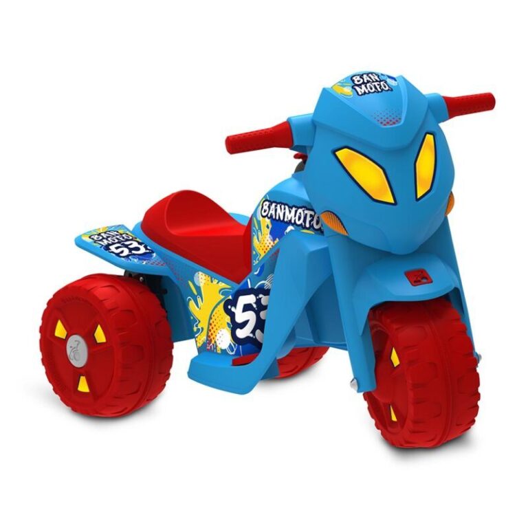 Moto Elétrica Infantil 6V Banmoto Azul – Ba