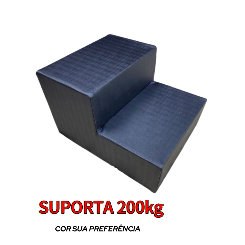 Escadinha escada Super Resistente 2 Degraus Para Maca Multifuncional.