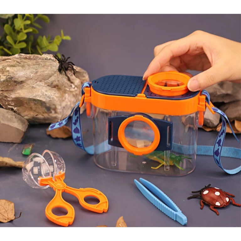 Kit Observacao de Insetos com Pegador Pinça e Rec