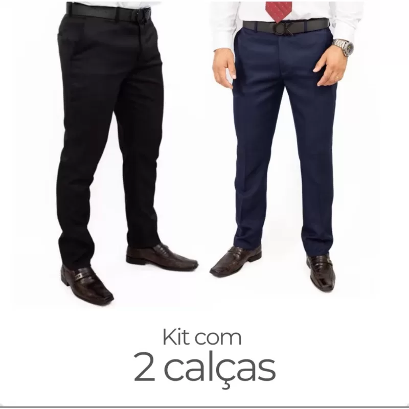 KIT 2 CALÇAS SOCIAL OXFORD MELHOR PREÇO ENVIO IMEDIATO