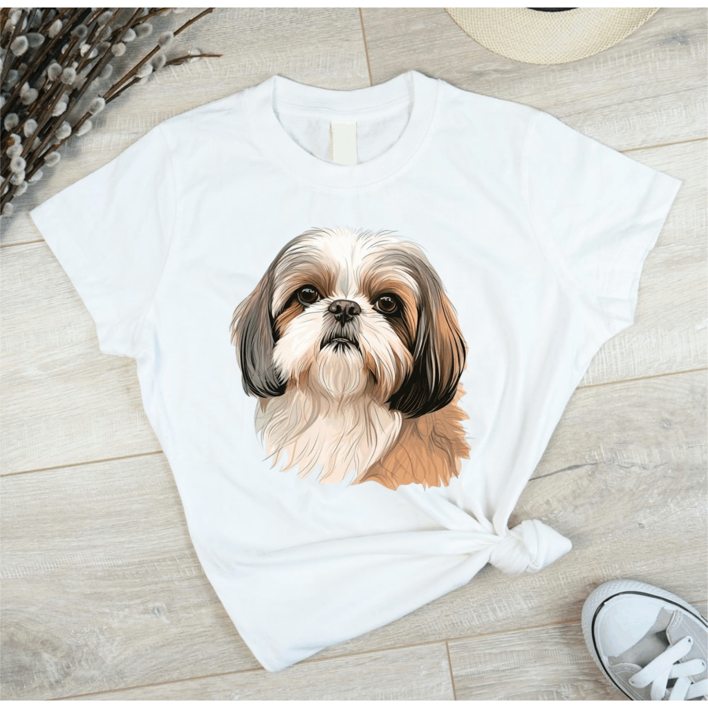 Camisa Camiseta Memória Cachorro Pet Shih Tzu