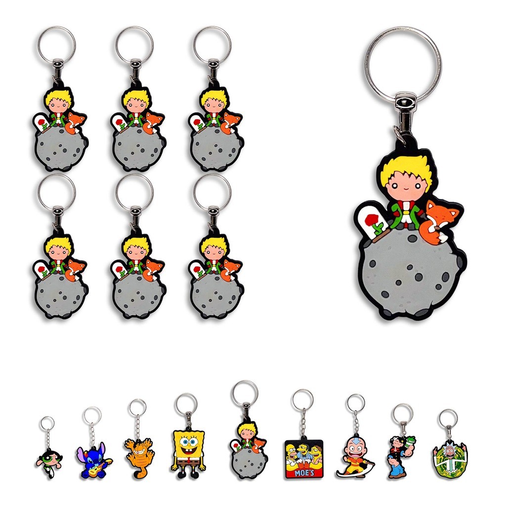 Kit 40 Chaveiros Colecionáveis Pequeno Príncipe – Porta-chaves e Lembrancinhas Emborrachados