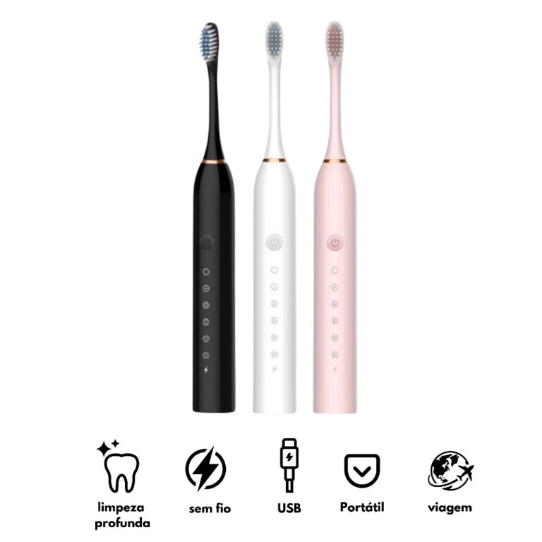 Escova Dental Elétrica  USB Carga 6 Engrenagem  