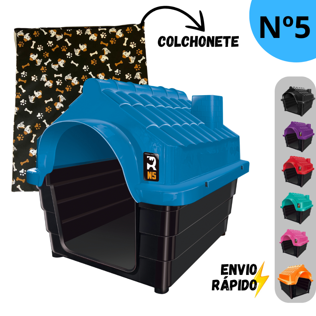 Casinha Cachorro Porte Médio N6 Casa  Pet Com Proteção Raios UV | ENVIO IMEDIATO