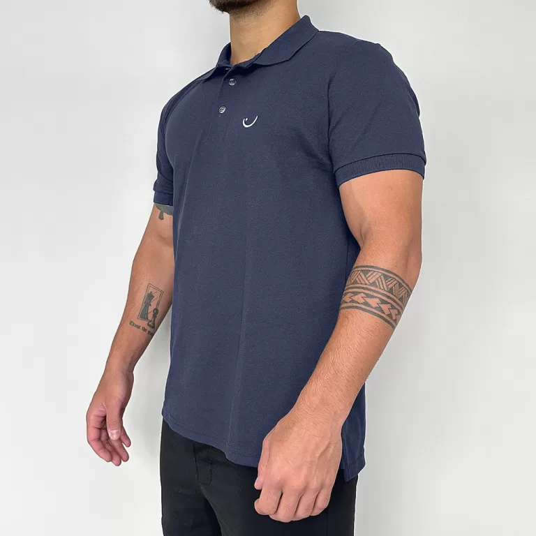Camisa Polo Piquet Masculina Premium Algodão Slim