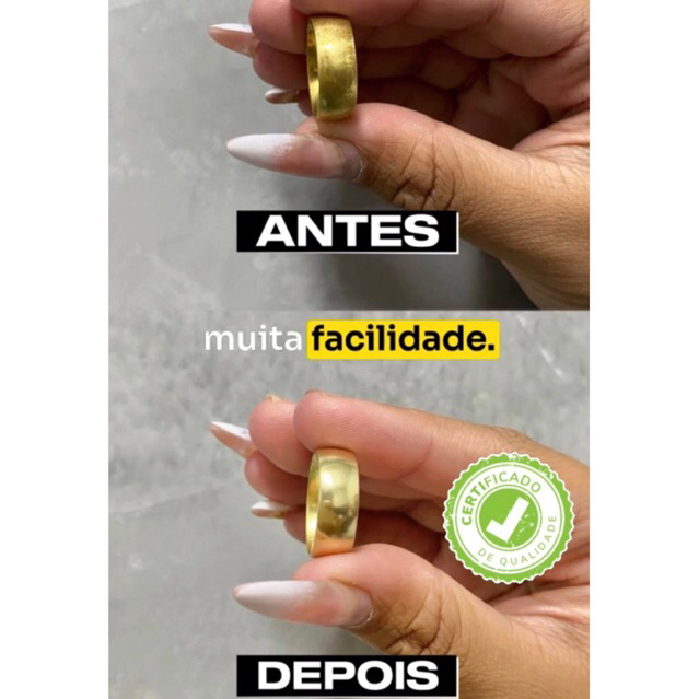 Pasta de polir  jóias 100% moeda antiga , ouro  e