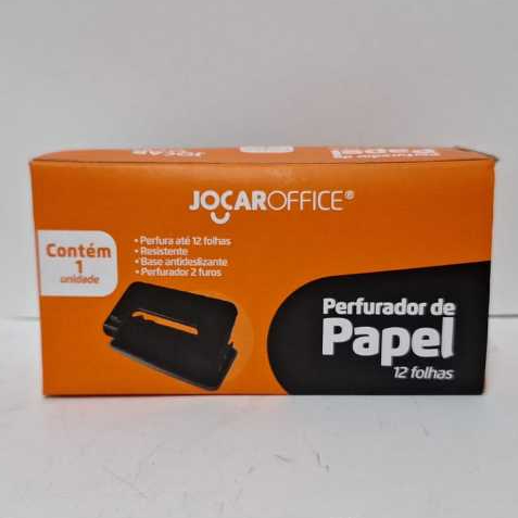 Perfurador de Papel Jocaroffice  12 Folhas, 2 Furo