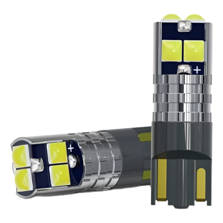 Par Lâmpada Led T10 6 Smd 3030 Canbus 6000k 12v B