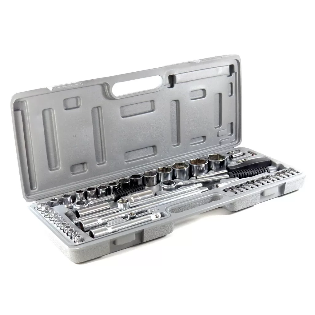 Jogo Soquete 52 Peças Aço Cromado Idea