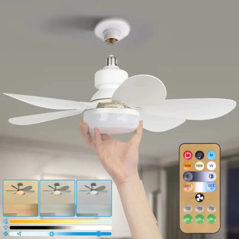 Ventilador de teto Com Luz para Pequenos Espaços 