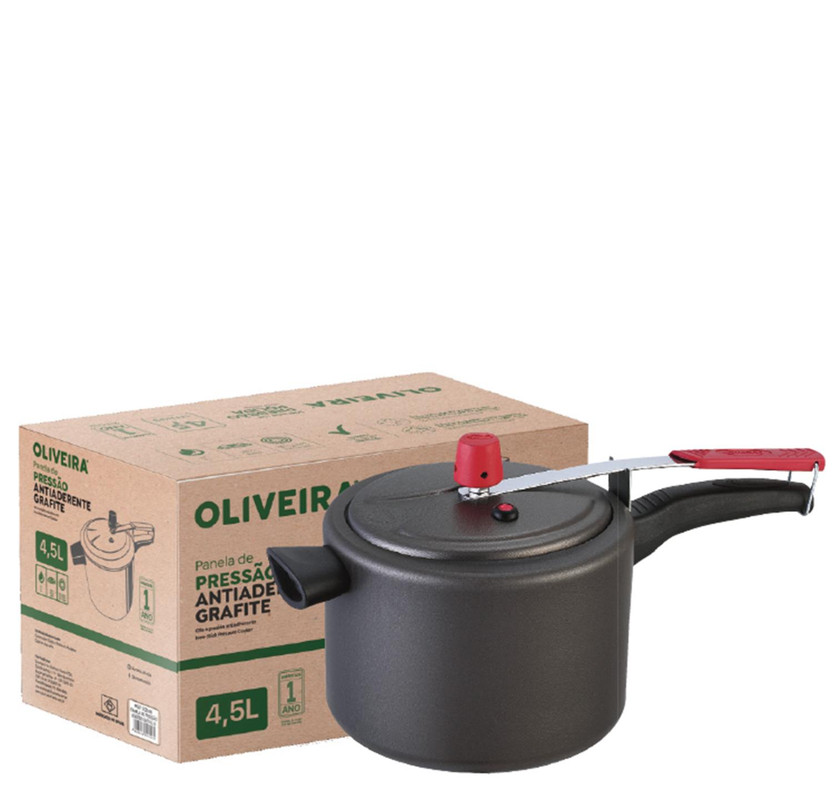 PANELA DE PRESSÃO 4,5L GRAFITE