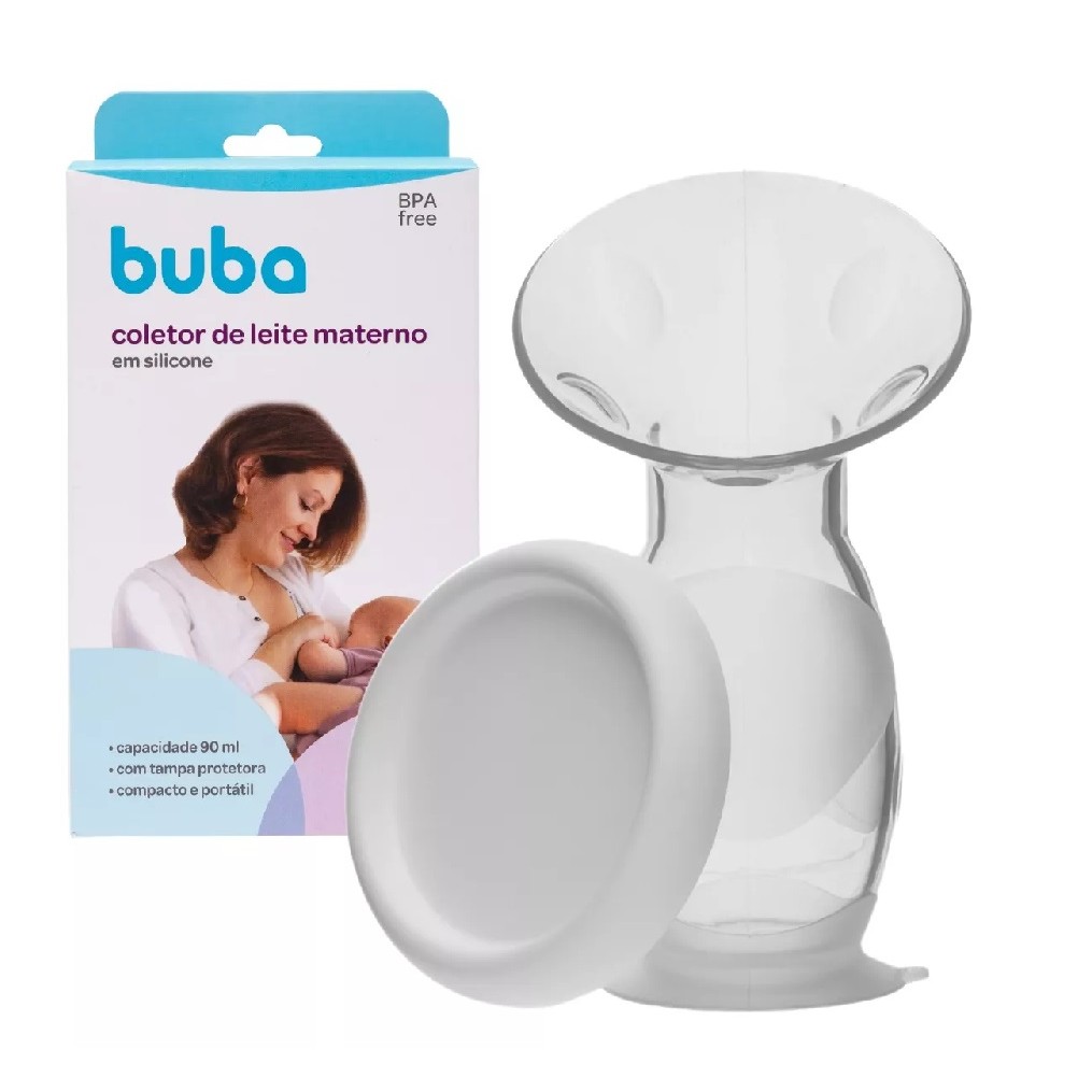 Coletor de Leite Materno em Silicone com Ventosa 90ml – Buba