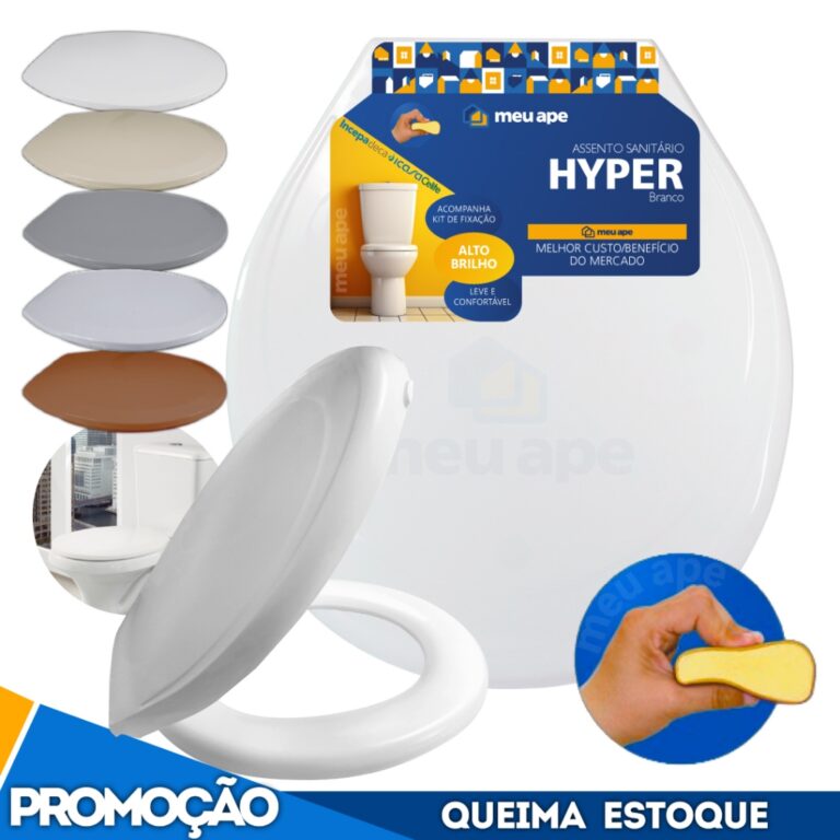 Assento Sanitário Tampa Vaso Almofadado Hyper Ova