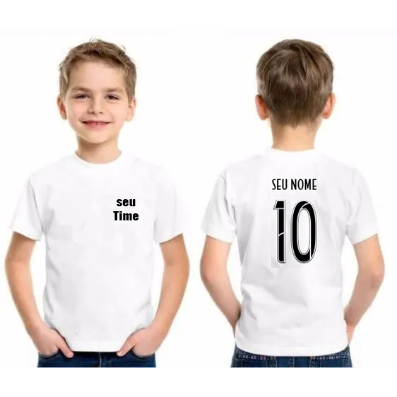 Camisa Camiseta Adulto e Infantil Personalizada Co