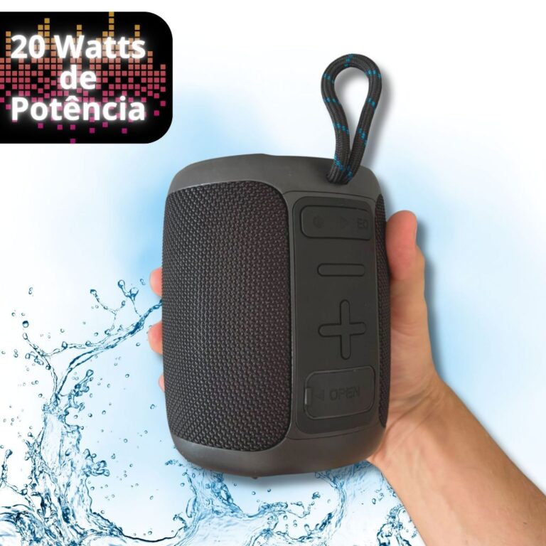 Caixa de som bluetooth 20w Potente Alto A prova Da
