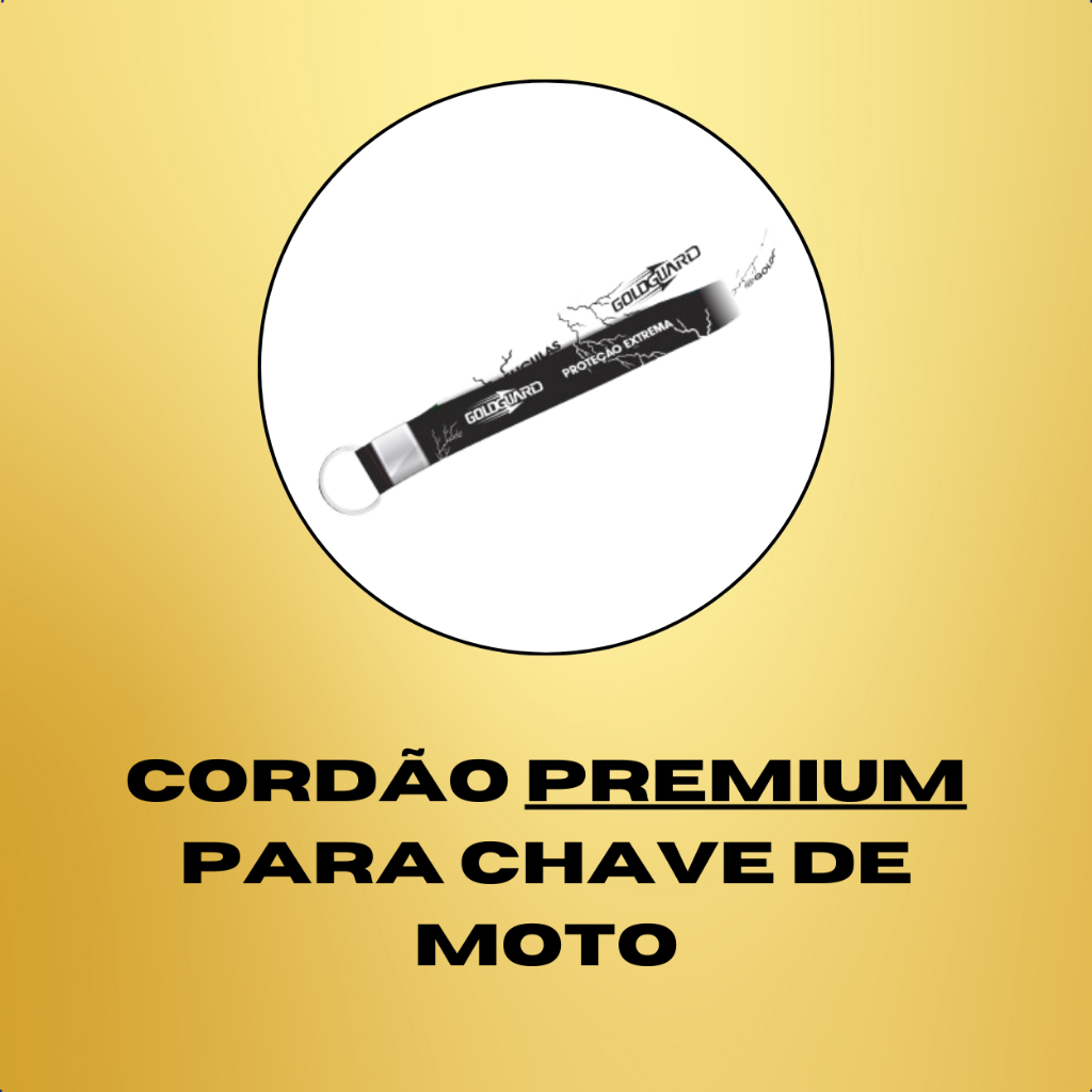 Cordão Premium para Chave de Moto Goldguard Acessórios