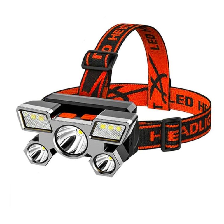 Lanterna De Cabeça 5 Leds Super Forte Usb Resiste