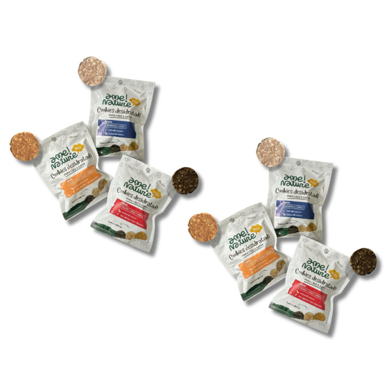 Kit Com 6 Petiscos Natural para Cães e Gatos Acé