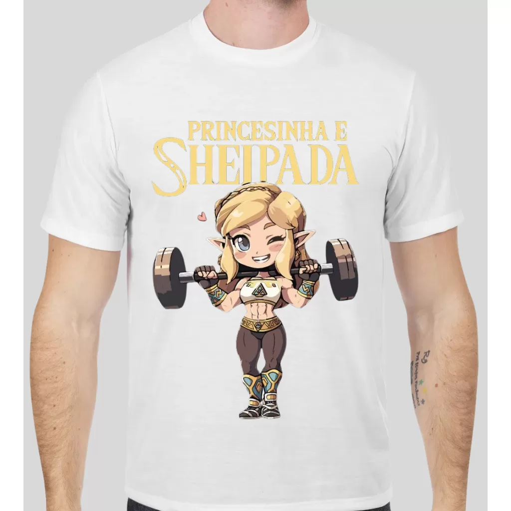 Camiseta Treino – Princesinha e sheipada, musculação, academia