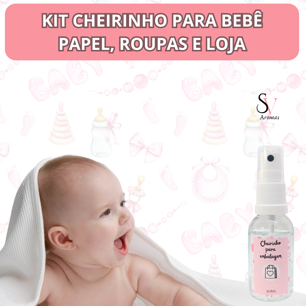 Cheirinho Bebê – Perfume Bebê – Cheirinho Roupa – Cheirinho para embalagens – Cheirinho para casa