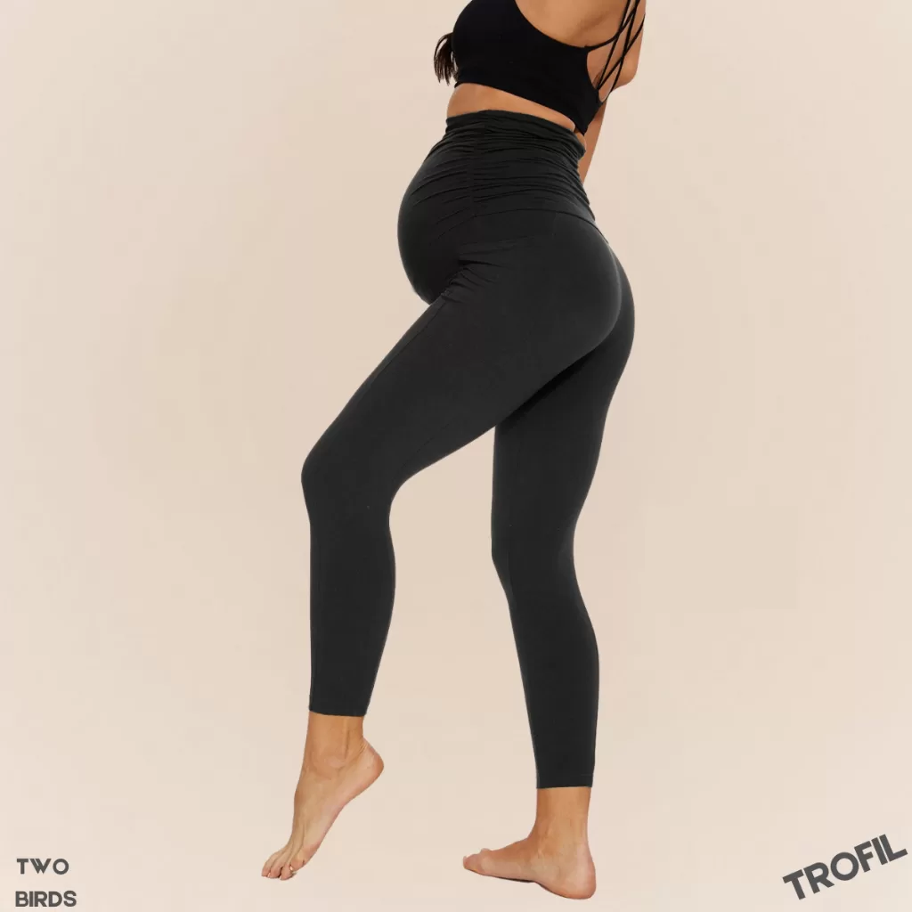 Calça legging gestante roupa maternidade alto conforto sustentação barriga alto calça para grávida
