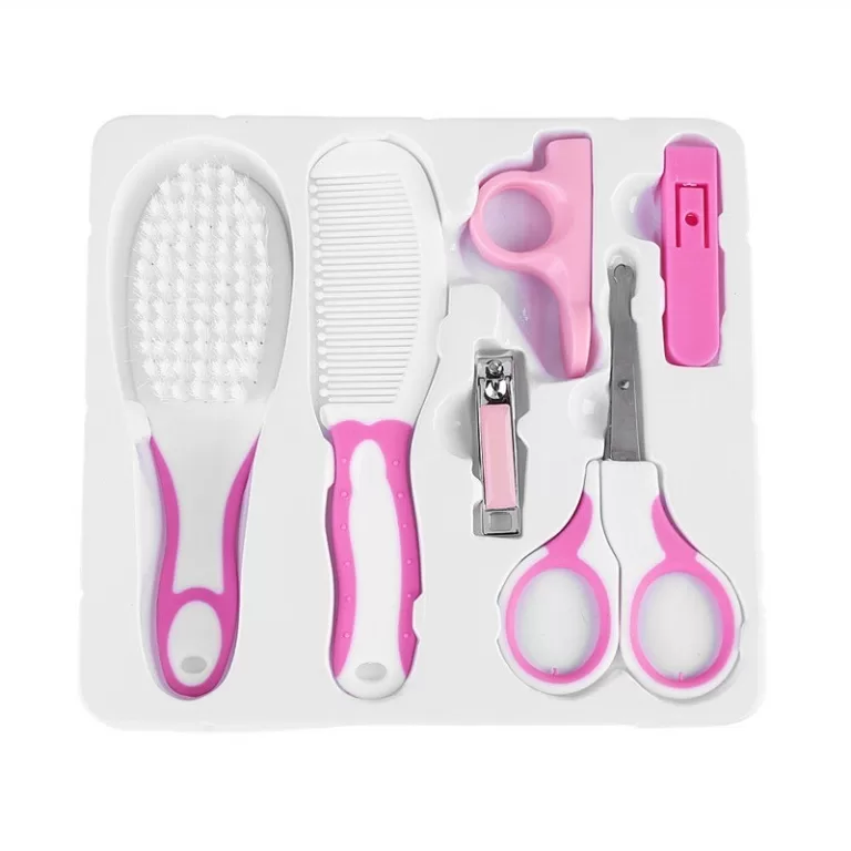 Kit Cuidado Higiene Bebê Tesoura Escova Cortador 