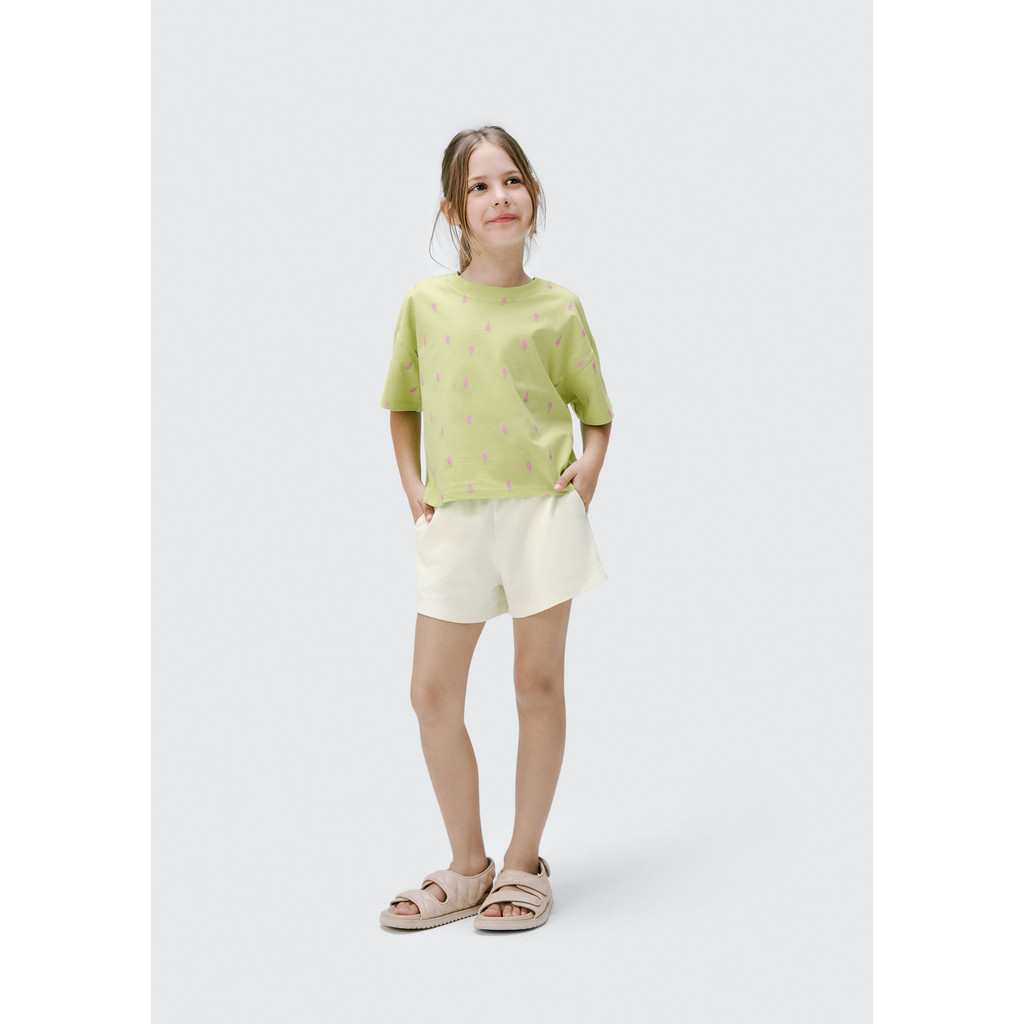 Blusa Infantil Menina Oversized + Scrunchie Hering Kids