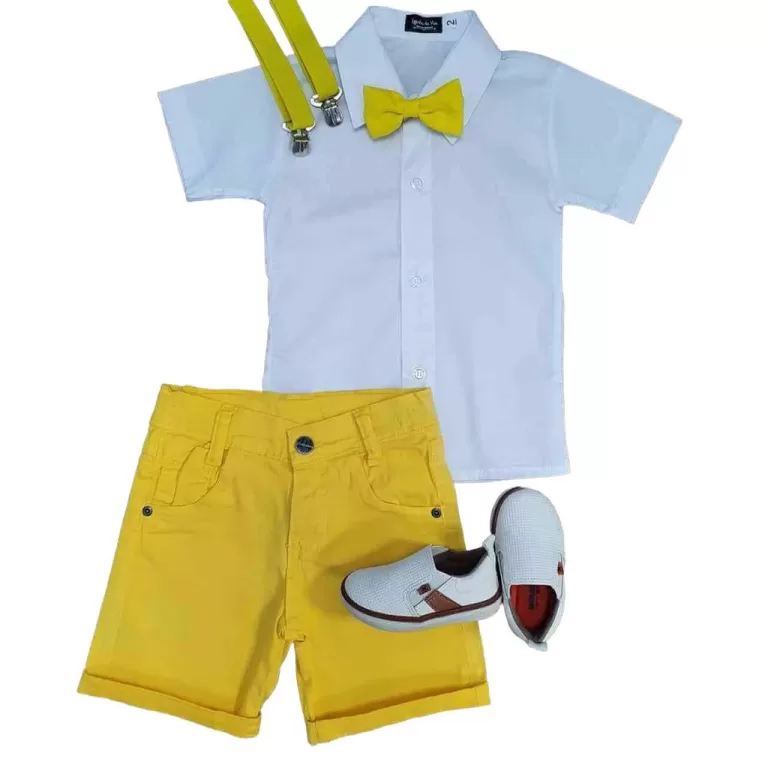 Bermuda com Camisa Social Infantil