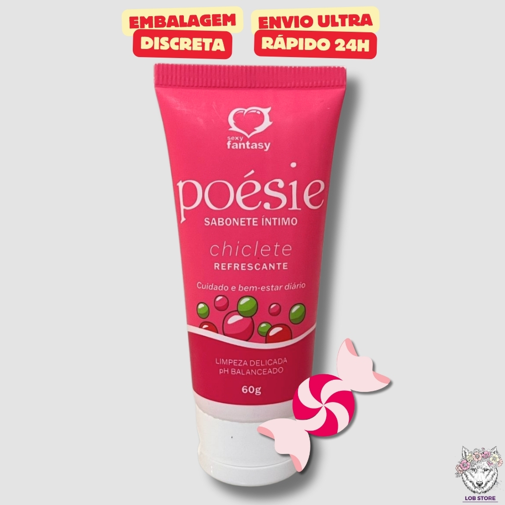 Sabonete Intimo Feminino Casal Chiclete Poésie 60g Sexy Fantasy – Sex Shop