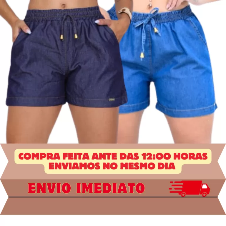 shot feminino soltinho casual dia a dia bermuda je