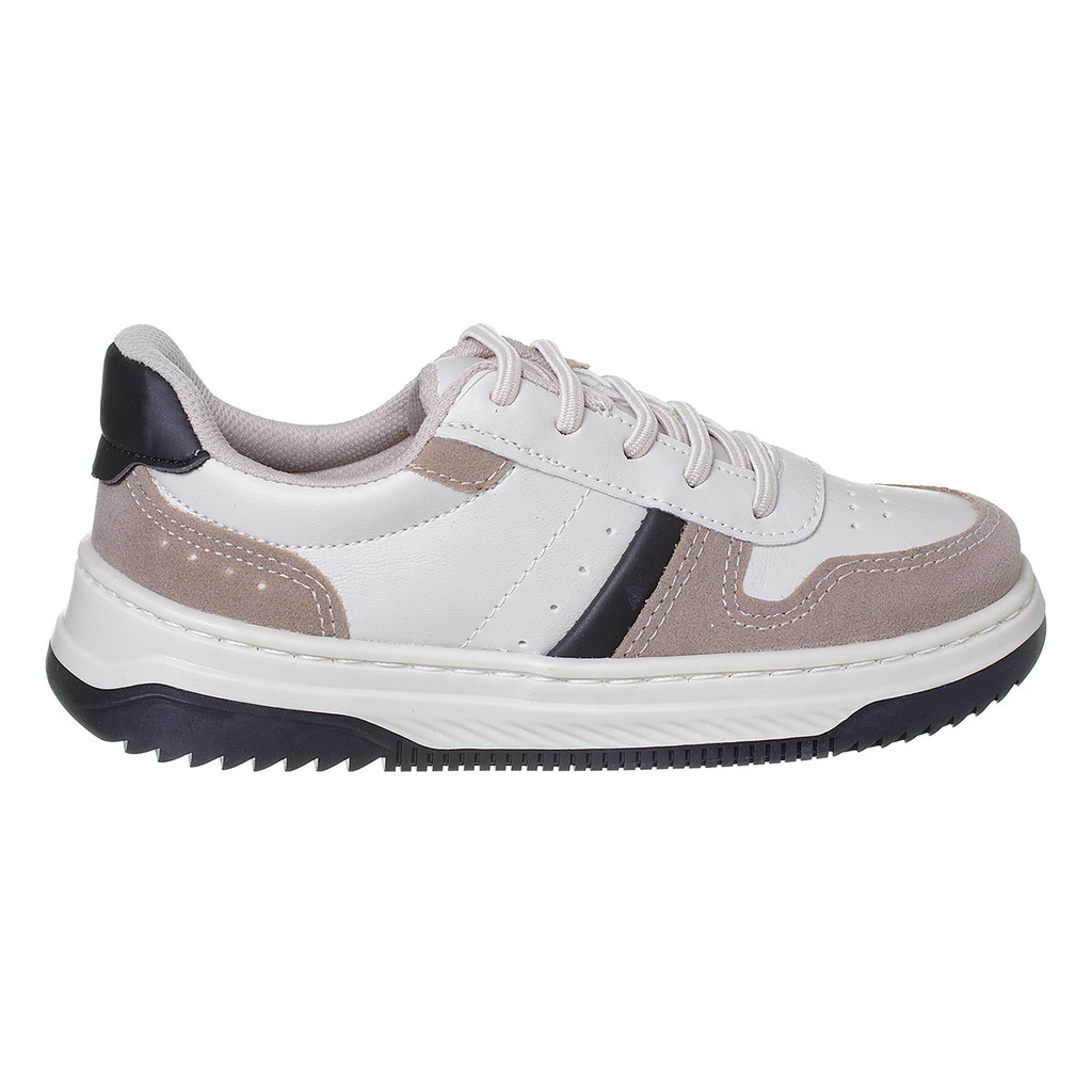 Sapatênis Infantil Masculino Casual Tênis Reforçado Original Off White Confortável Lançamento