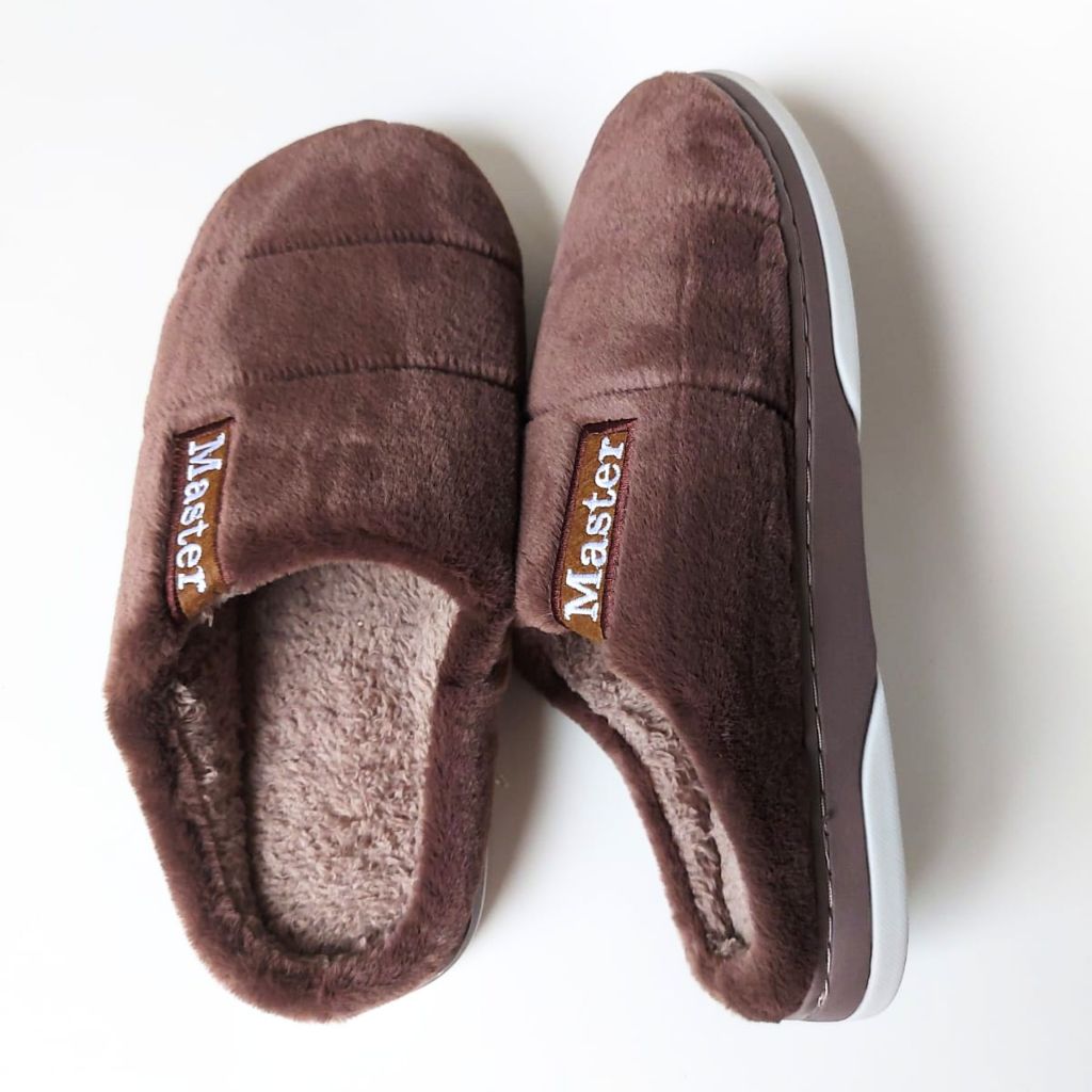 Pantufa Masculina Pantufa Confortável Chinelo de Inverno Forrado Chinelo Mascolino