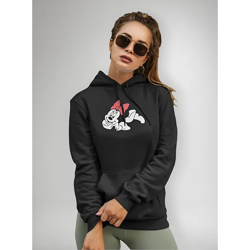 Moletom Canguru Feminino Minnie Mouse Blusa De Frio Promoção