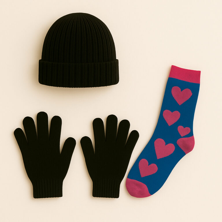 Kit Inverno Infantil Escolar Touca Luva e Meia Con