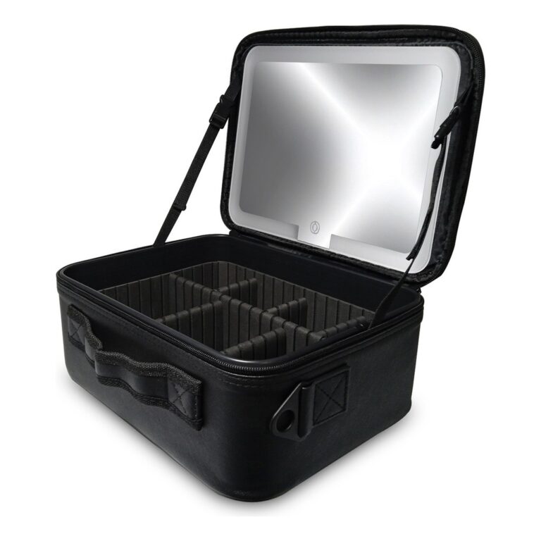 Maleta Maquiagem Com Espelho E Luz Led Makeup Prof