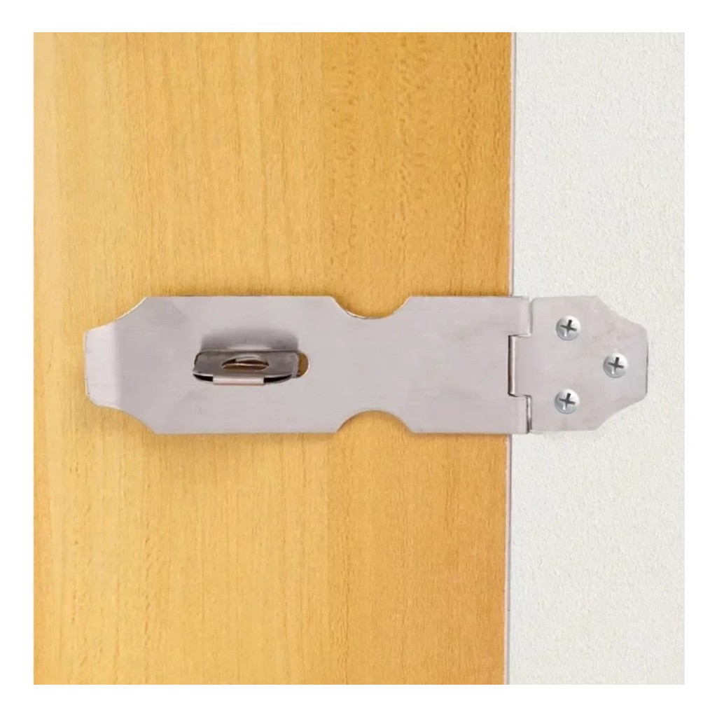Fecho Trinco Dobradiça Cadeado Portão Porta Gaveta Armário Tranca Janela Aço Inox