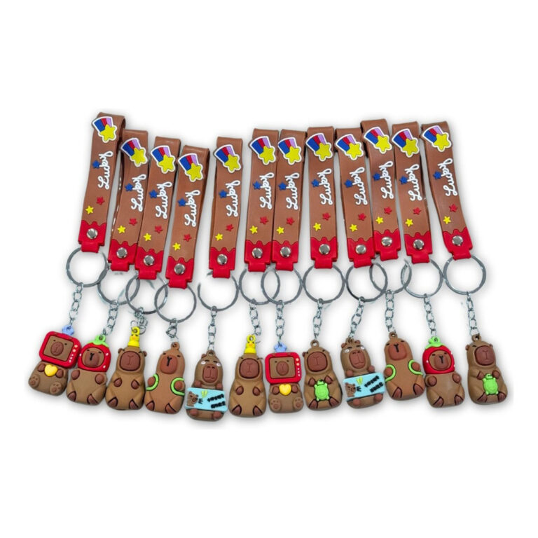 Kit Chaveiros Capivara Borracha Silicone Atacado T
