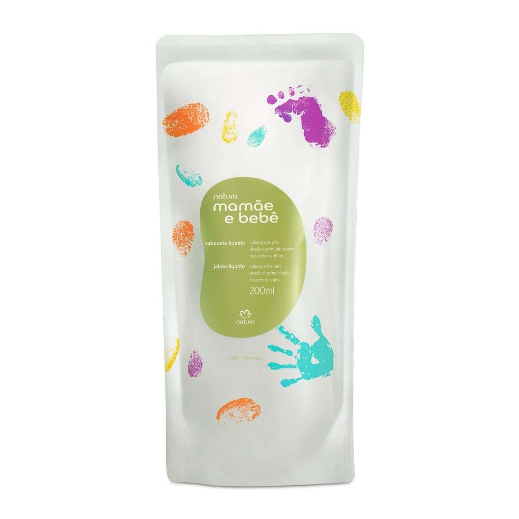 Refil Sabonete Líquido Mamae e bebe da Cabeça aos Pés 200 ml