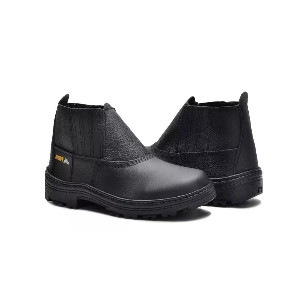 Botina Masculina Cano Médio Material Nobre Com C.A Trabalho e Segurança