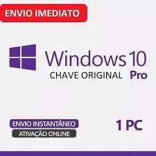 Chave Windows 10 Pro Key 25 Dígitos Original Envi