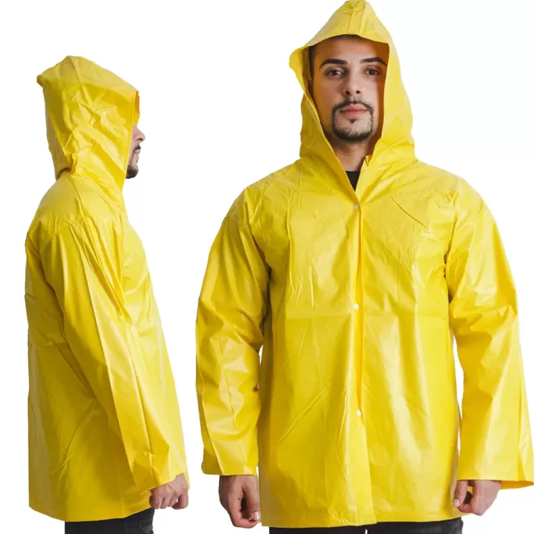 Jaqueta Capa De Chuva Pvc Amarela GG Reforçada Ma