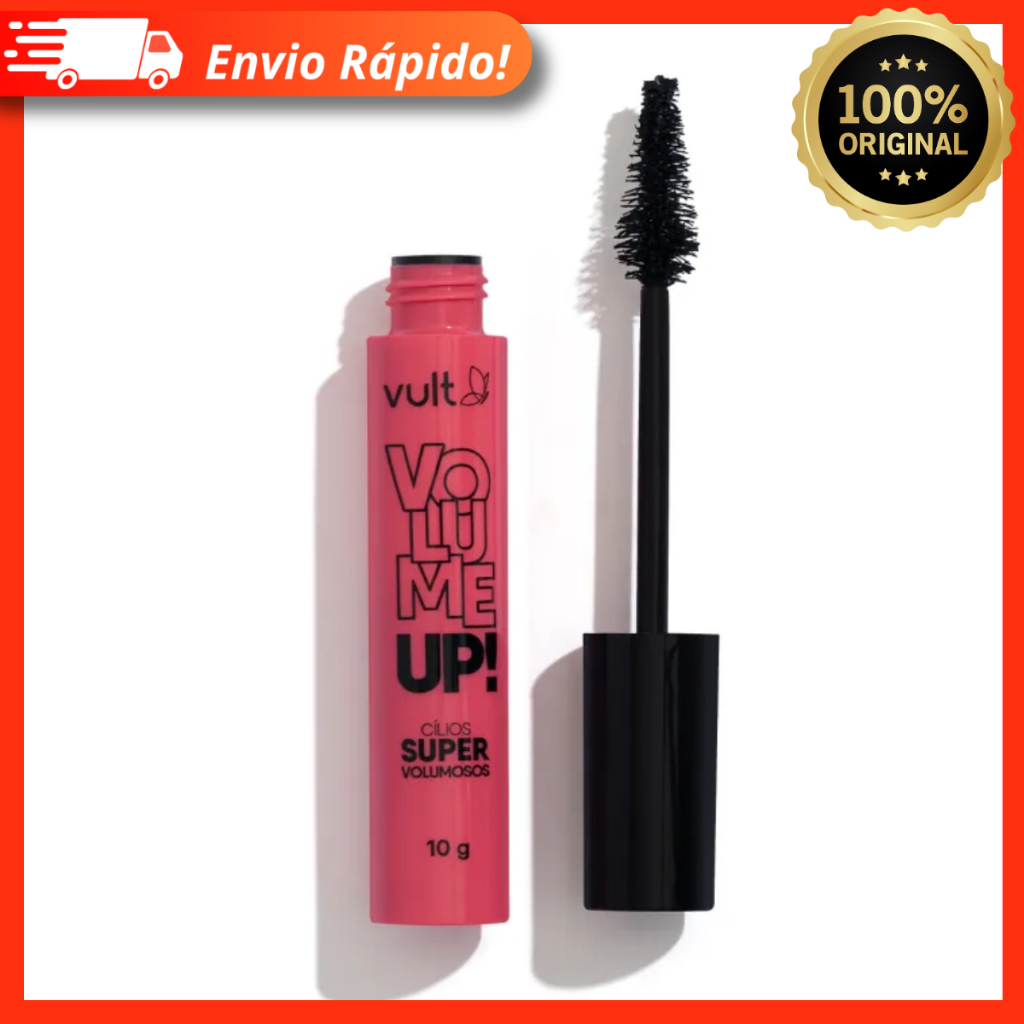 Máscara De Cílios Rímel Volume Up 10g – Vult – Cílios Super Volumosos, Longa Duração e Vegano