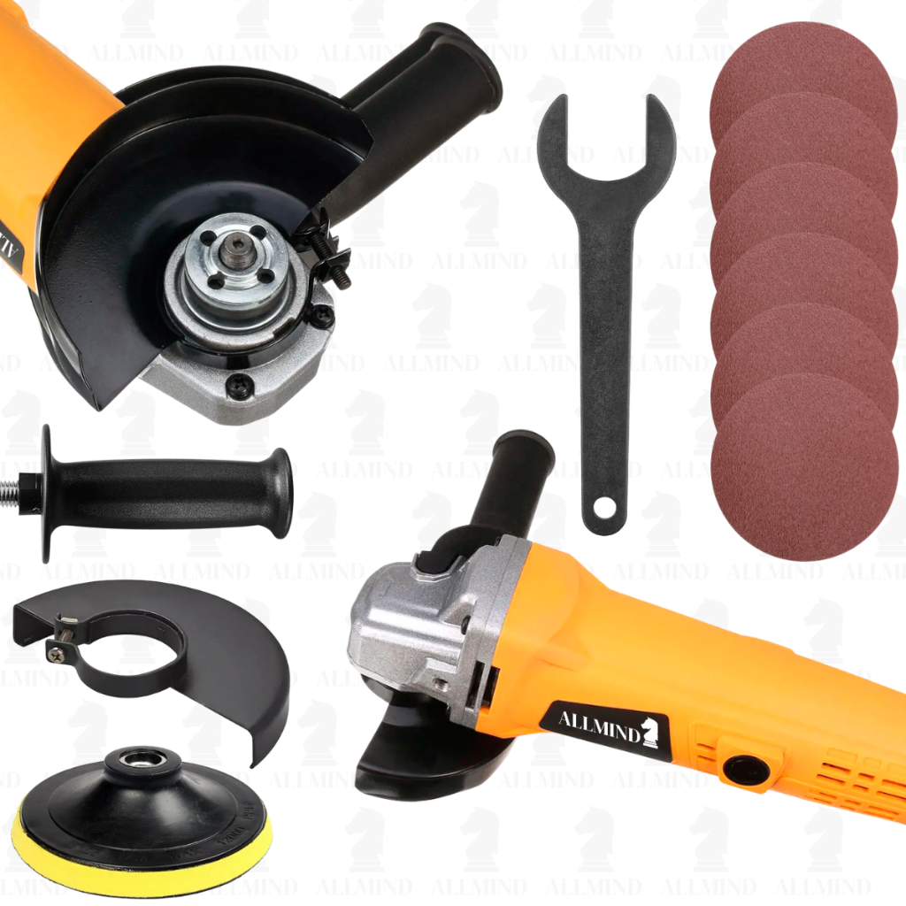 Esmerilhadeira Politriz Lixadeira Esmerilhadeira Corte E Polimento 780w Profissional Com Acessorios