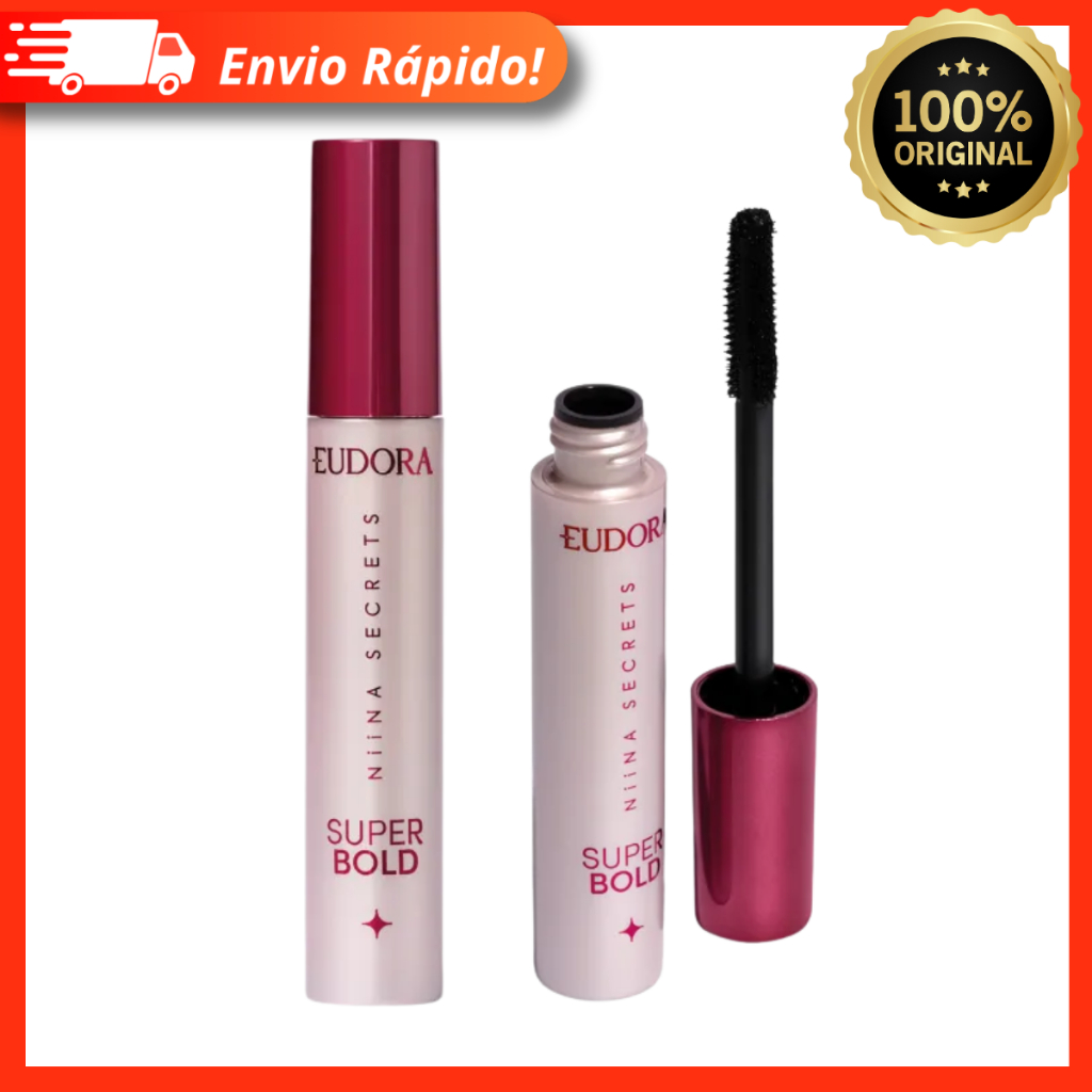 Máscara De Cílios Super Bold Niina Secrets 10g – Volume Extremo Longa Duração – Eudora