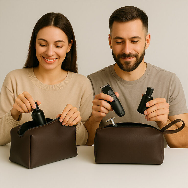 Kit Dupla De Necessaire Compacta Estilo Casual Org