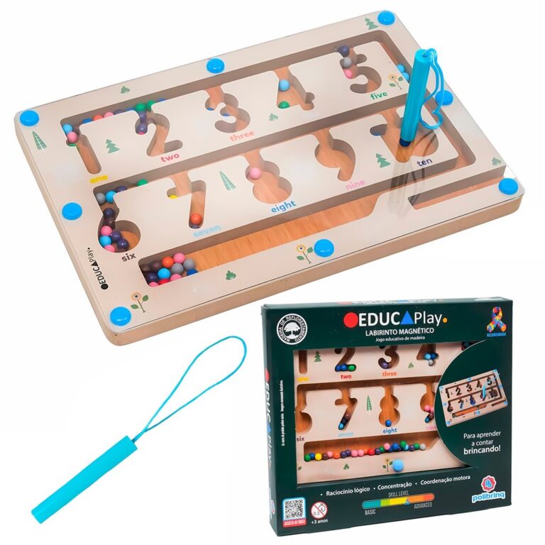 Brinquedo Interativo De Madeira Para Reconheciment
