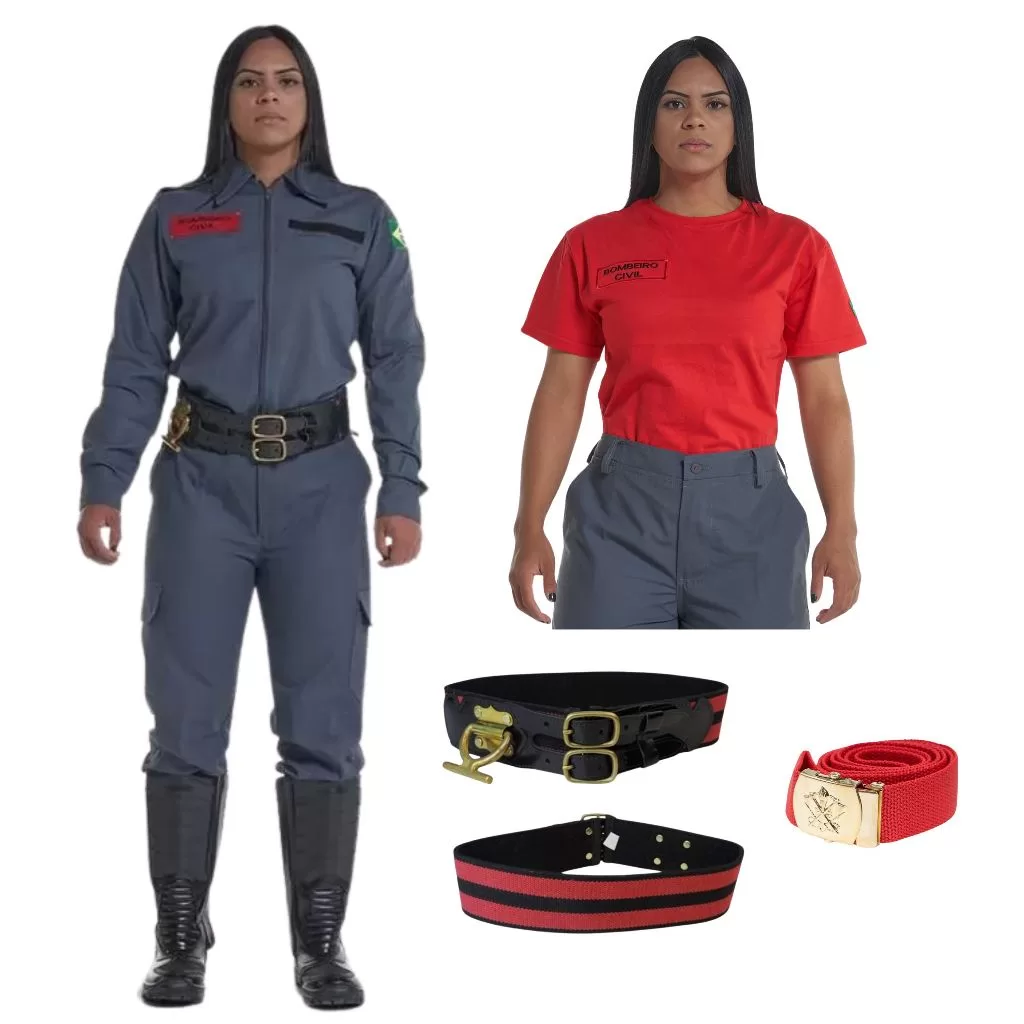 Kit Farda Profissional Slim RipStop + Camiseta E Cinto Ginástico