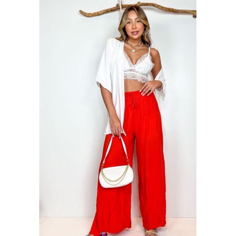 Kimono Feminino Despojado Sobreposição Saída de Praia Blusão Moda Blogueira Verão
