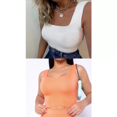 KIT DOIS CROPPED MODAL GOLA QUADRADA