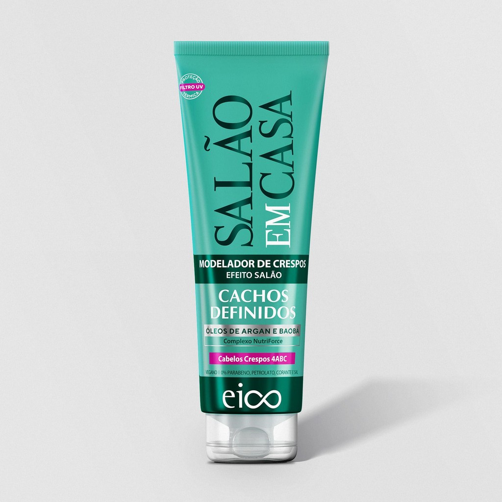 Modelador de Crespos  Salão em Casa Cachos Definidos – EICO 250ml